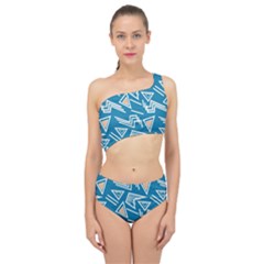 Abstract Pattern Geometric Backgrounds   Spliced Up Two Piece Swimsuit by Eskimos