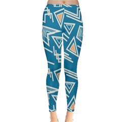 Abstract Pattern Geometric Backgrounds   Inside Out Leggings by Eskimos