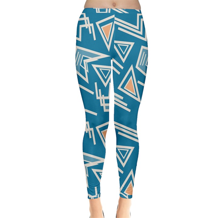 Abstract pattern geometric backgrounds   Inside Out Leggings