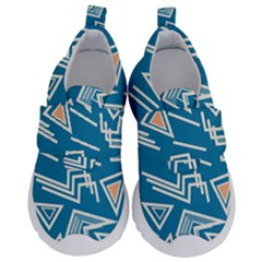 Abstract Pattern Geometric Backgrounds   Kids  Velcro No Lace Shoes by Eskimos