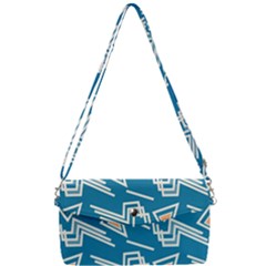 Abstract Pattern Geometric Backgrounds   Removable Strap Clutch Bag by Eskimos