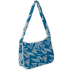 Abstract Pattern Geometric Backgrounds   Zip Up Shoulder Bag by Eskimos