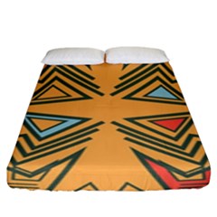 Abstract Pattern Geometric Backgrounds   Fitted Sheet (king Size) by Eskimos