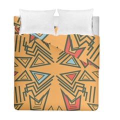 Abstract Pattern Geometric Backgrounds   Duvet Cover Double Side (full/ Double Size) by Eskimos