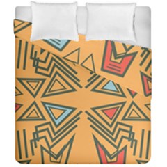 Abstract Pattern Geometric Backgrounds   Duvet Cover Double Side (california King Size) by Eskimos