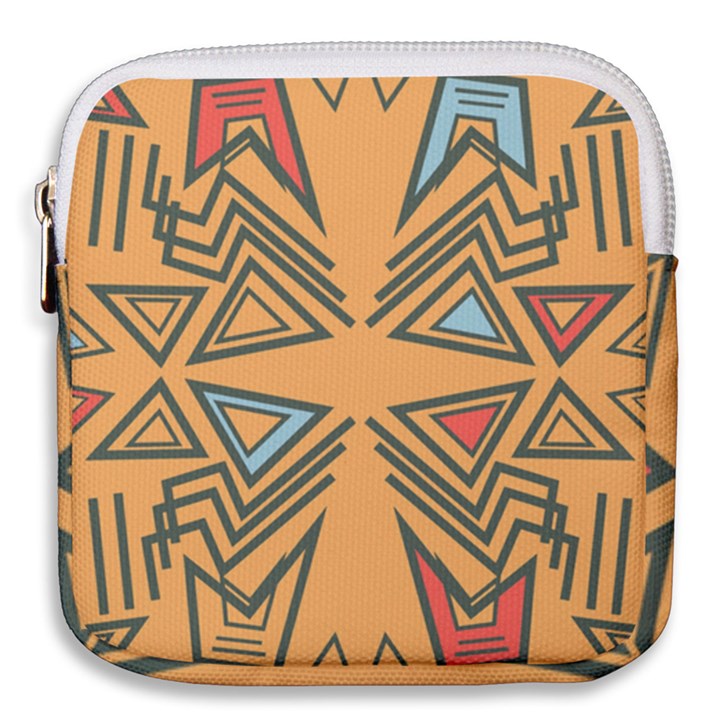 Abstract pattern geometric backgrounds   Mini Square Pouch