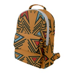 Abstract Pattern Geometric Backgrounds   Flap Pocket Backpack (large) by Eskimos