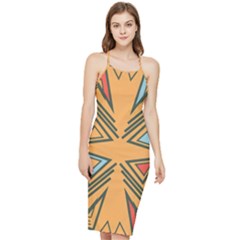 Abstract Pattern Geometric Backgrounds   Bodycon Cross Back Summer Dress by Eskimos