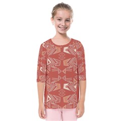 Abstract pattern geometric backgrounds   Kids  Quarter Sleeve Raglan Tee