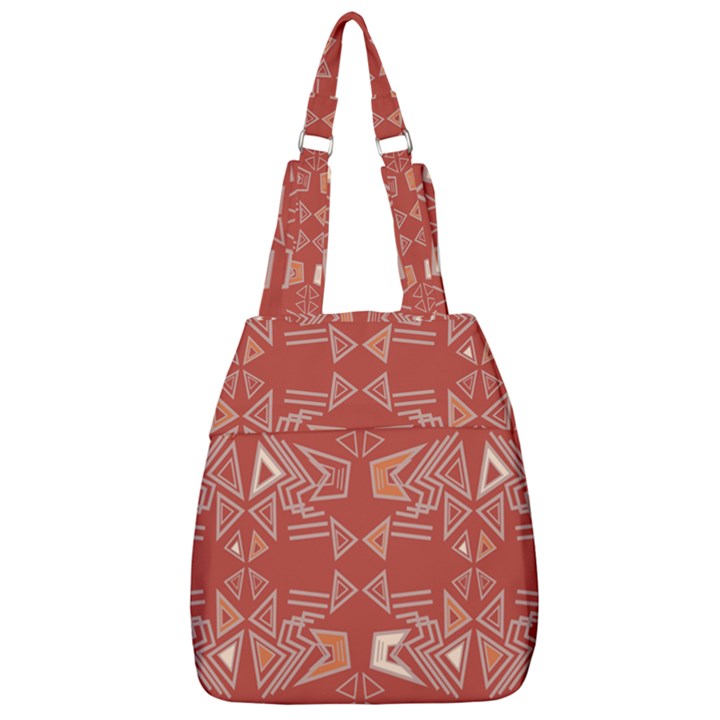 Abstract pattern geometric backgrounds   Center Zip Backpack