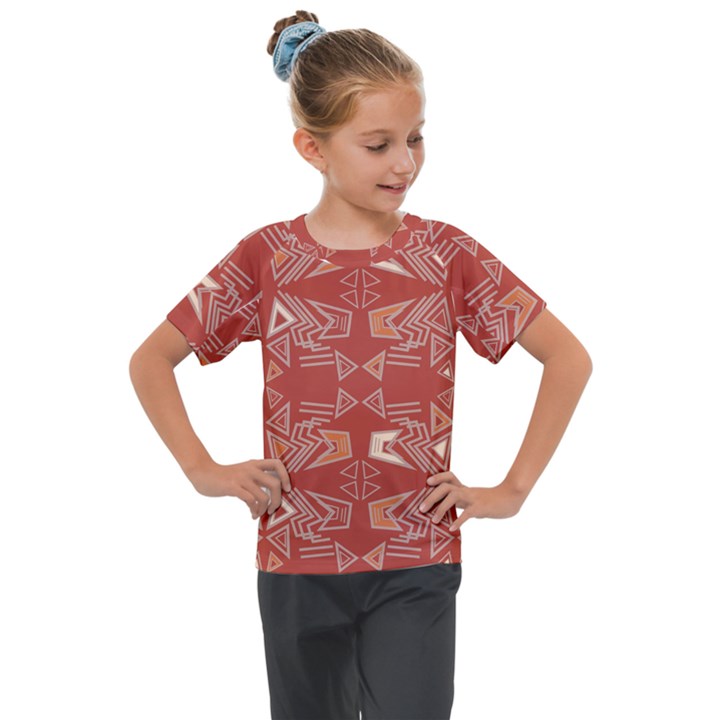 Abstract pattern geometric backgrounds   Kids  Mesh Piece Tee