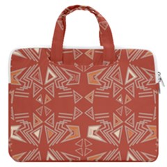 Abstract Pattern Geometric Backgrounds   Macbook Pro Double Pocket Laptop Bag (large)