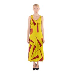 Abstract Pattern Geometric Backgrounds   Sleeveless Maxi Dress by Eskimos