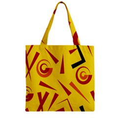 Abstract Pattern Geometric Backgrounds   Zipper Grocery Tote Bag by Eskimos