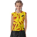 Abstract pattern geometric backgrounds   Kids  Raglan Cap Sleeve Tee View1