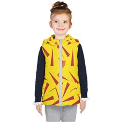 Abstract Pattern Geometric Backgrounds   Kids  Hooded Puffer Vest by Eskimos