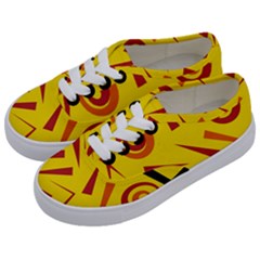 Abstract Pattern Geometric Backgrounds   Kids  Classic Low Top Sneakers by Eskimos