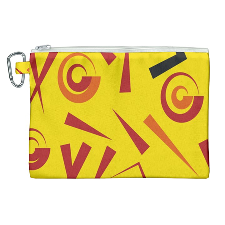 Abstract pattern geometric backgrounds   Canvas Cosmetic Bag (XL)