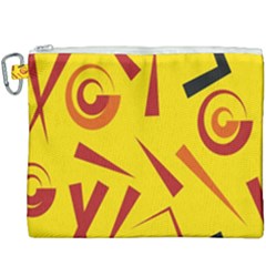 Abstract Pattern Geometric Backgrounds   Canvas Cosmetic Bag (xxxl) by Eskimos