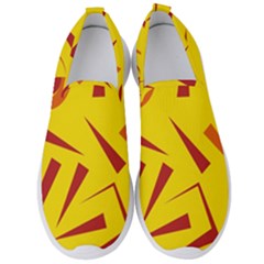 Abstract Pattern Geometric Backgrounds   Men s Slip On Sneakers by Eskimos