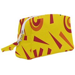 Abstract Pattern Geometric Backgrounds   Wristlet Pouch Bag (large) by Eskimos