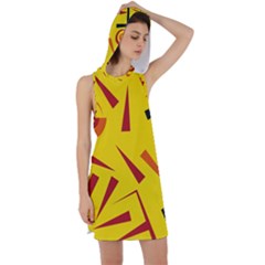 Abstract Pattern Geometric Backgrounds   Racer Back Hoodie Dress by Eskimos