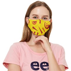 Abstract Pattern Geometric Backgrounds   Fitted Cloth Face Mask (adult) by Eskimos