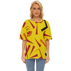 Abstract Pattern Geometric Backgrounds   Oversized Basic Tee by Eskimos