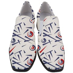 Abstract Pattern Geometric Backgrounds   Women Slip On Heel Loafers by Eskimos