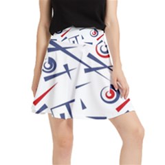 Abstract Pattern Geometric Backgrounds   Waistband Skirt