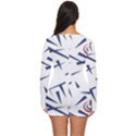 Abstract pattern geometric backgrounds   Long Sleeve Boyleg Swimsuit View4