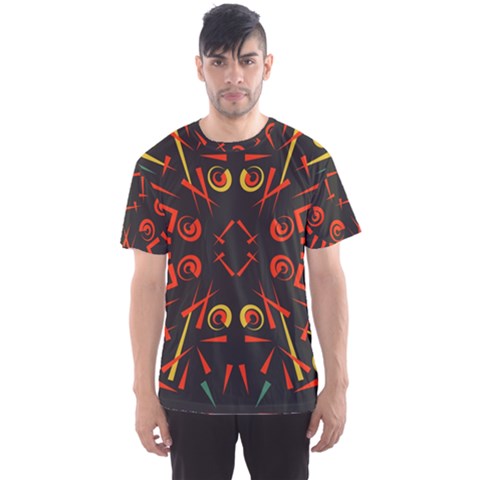 Abstract Pattern Geometric Backgrounds   Men s Sport Mesh Tee by Eskimos