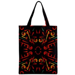 Abstract Pattern Geometric Backgrounds   Zipper Classic Tote Bag by Eskimos