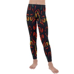 Abstract Pattern Geometric Backgrounds   Kids  Lightweight Velour Leggings by Eskimos