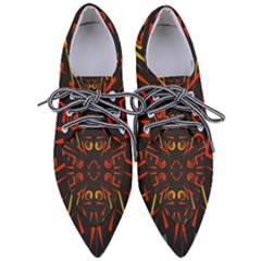 Abstract Pattern Geometric Backgrounds   Pointed Oxford Shoes by Eskimos