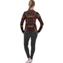 Abstract pattern geometric backgrounds   Women s Pique Long Sleeve Tee View2