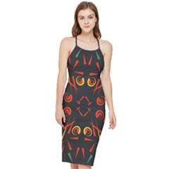 Abstract Pattern Geometric Backgrounds   Bodycon Cross Back Summer Dress by Eskimos