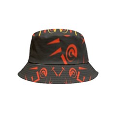 Abstract Pattern Geometric Backgrounds   Inside Out Bucket Hat (kids) by Eskimos