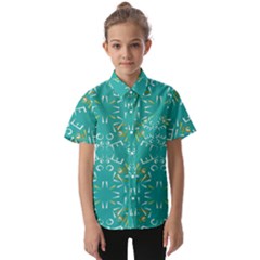 Abstract Pattern Geometric Backgrounds   Kids  Short Sleeve Shirt