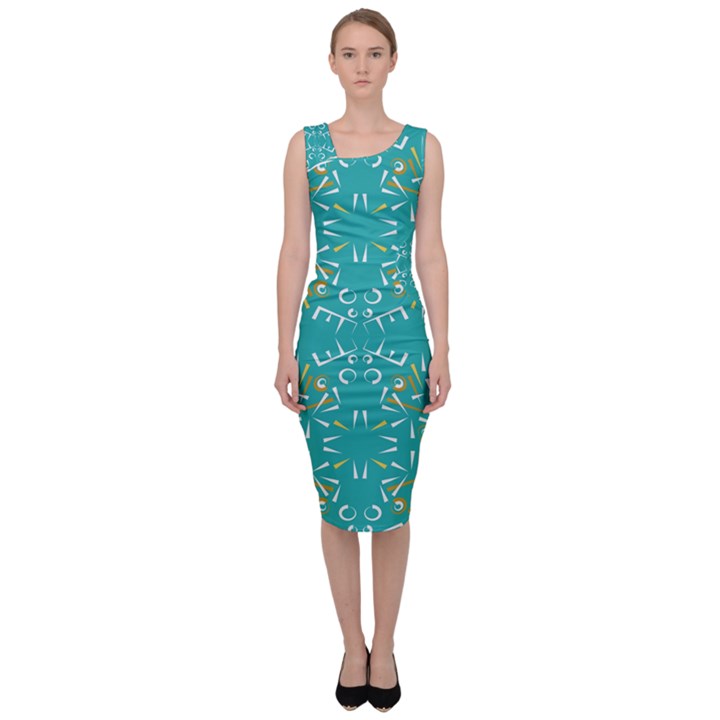 Abstract pattern geometric backgrounds   Sleeveless Pencil Dress