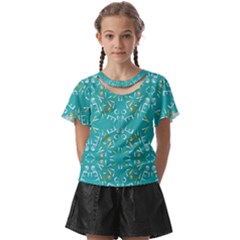 Abstract Pattern Geometric Backgrounds   Kids  Front Cut Tee