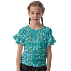 Abstract Pattern Geometric Backgrounds   Kids  Cut Out Flutter Sleeves