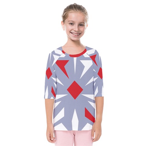 Abstract Pattern Geometric Backgrounds   Kids  Quarter Sleeve Raglan Tee by Eskimos