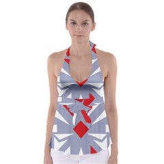 Abstract Pattern Geometric Backgrounds   Babydoll Tankini Top by Eskimos