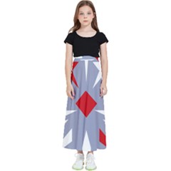 Abstract Pattern Geometric Backgrounds   Kids  Flared Maxi Skirt by Eskimos