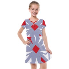 Abstract Pattern Geometric Backgrounds   Kids  Cross Web Dress