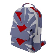 Abstract Pattern Geometric Backgrounds   Flap Pocket Backpack (large) by Eskimos