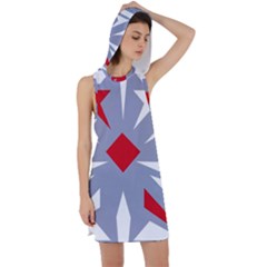 Abstract Pattern Geometric Backgrounds   Racer Back Hoodie Dress by Eskimos