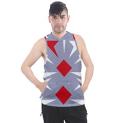 Abstract Pattern Geometric Backgrounds   Men s Sleeveless Hoodie by Eskimos