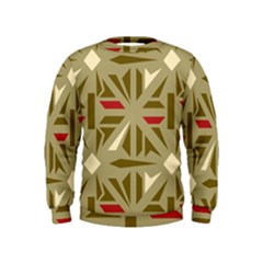 Abstract Pattern Geometric Backgrounds   Kids  Sweatshirt by Eskimos